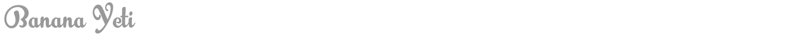 Banana Yeti font preview